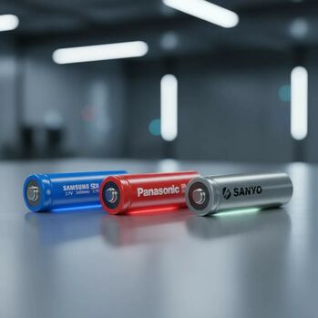 Сравнение аккумуляторов от брендов Samsung, Panasonic и Sanyo форм-фактора 18650.