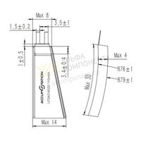 Фото AS4014030 4.2V 110mAh Li-pol