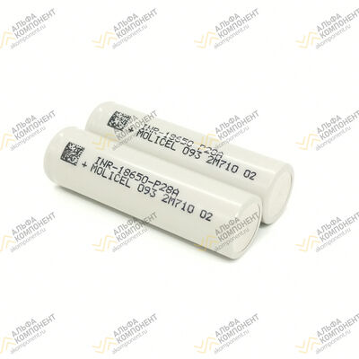 Фото Аккумулятор литий-ионный INR-18650-P28A 2800mAh (10.3Wh) 3.6V 35A -40℃ Li-Ion Molicel