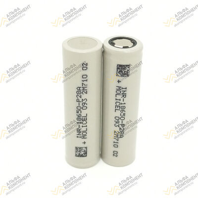 Фото Аккумулятор литий-ионный INR-18650-P28A 2800mAh (10.3Wh) 3.6V 35A -40℃ Li-Ion Molicel