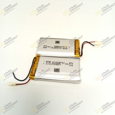 Фото Аккумулятор литий-полимерный LP103454LC-PCM-NTC-LD-A16147 2000mAh (7.4Wh) 3.7V 4A -40℃ Li-Pol EEMB