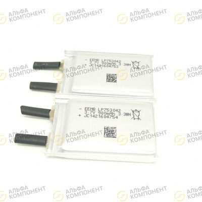 Фото Аккумулятор литий-полимерный EEMB LP753042 3.7V 900mAh 3.3Wh