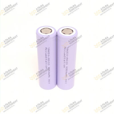 Фото Аккумулятор литий-ионный 18650-AS33 3350mAh (12.06Wh) 3.6V 10A Li-Ion AccumStation