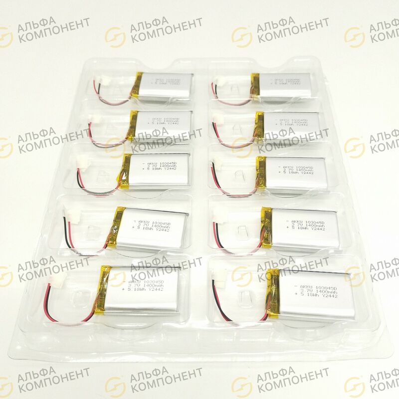 Фото LP103045D-PLC 1400mAh 3.7V Li-Pol